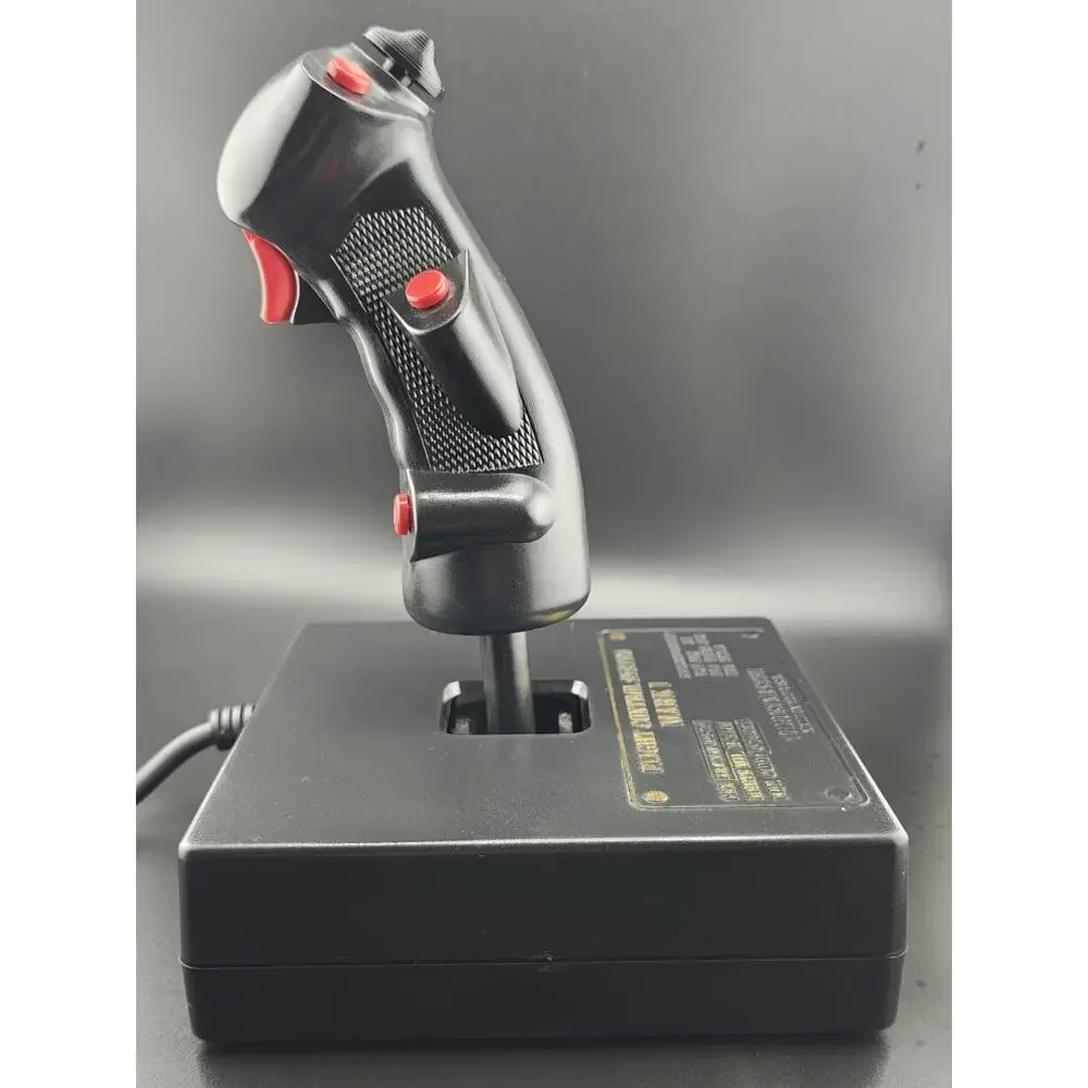 Vintage Thrustmaster Flight Control System Mark I FCS Joystick 15-Pin Gameport